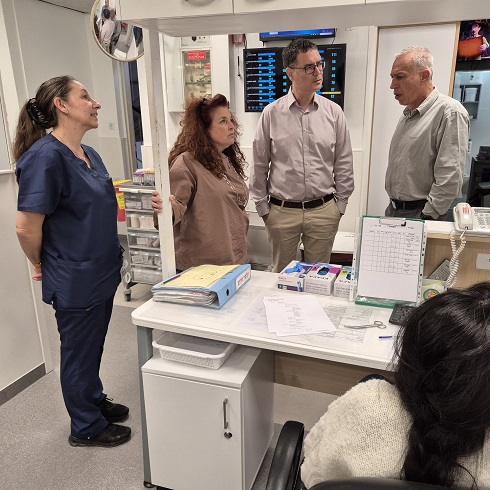 from right to left: moshe bar siman tov, prof ash, dr stein reisner liana ahitov